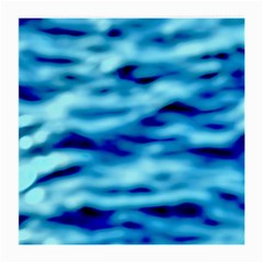 Blue Waves Abstract Series No4 Medium Glasses Cloth by DimitriosArt
