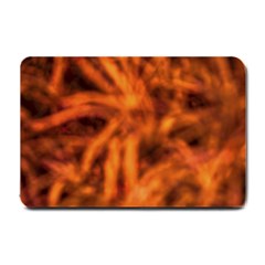 Red Abstract Stars Small Doormat  by DimitriosArt