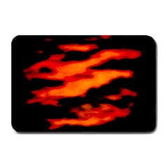 Red  Waves Abstract Series No13 Plate Mats by DimitriosArt