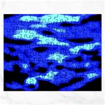 Blue Waves Abstract Series No11 Rectangular Jigsaw Puzzl Front