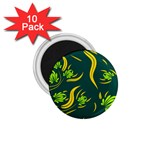Folk flowers print Floral pattern Ethnic art 1.75  Magnets (10 pack)  Front