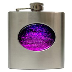 Magenta Waves Flow Series 1 Hip Flask (6 Oz) by DimitriosArt