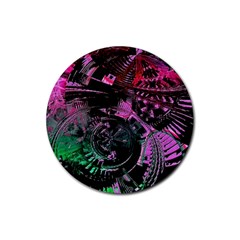 Doppler Ultrasound Rubber Round Coaster (4 Pack) by MRNStudios