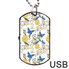 Birds Dog Tag Usb Flash (two Sides)