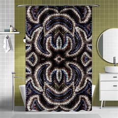 Embroidered Patterns Shower Curtain 48  X 72  (small)  by kaleidomarblingart
