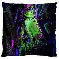 Effects Infestation Ii Large Flano Cushion Case (one Side) by MRNStudios