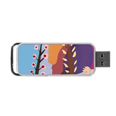 Happy Kiwi Charms Portable Usb Flash (two Sides) by HappyKiwi