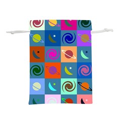 Space-pattern Multicolour Lightweight Drawstring Pouch (m)