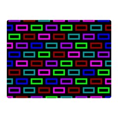 Colourful Bricks Pattern Colour Double Sided Flano Blanket (mini)  by Jancukart