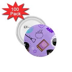 Pastel Goth Witch Purple 1 75  Buttons (100 Pack) 