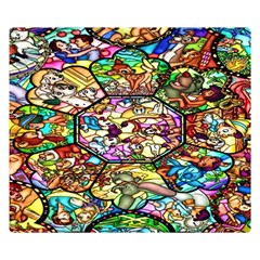 Character Disney Stained Double Sided Flano Blanket (small)  by artworkshop