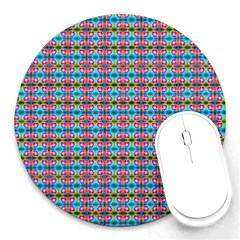 Dots On Dots Round Mousepads