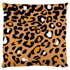 Leopard Jaguar Dots Large Cushion Case (two Sides) by ConteMonfrey