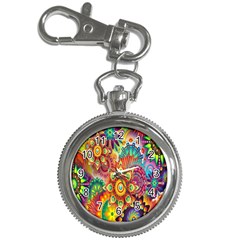 Mandalas Colorful Abstract Ornamental Key Chain Watches by artworkshop