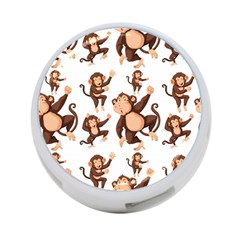 Monkey-seamless-pattern 4-port Usb Hub (two Sides)