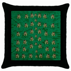 Water Lilies In The Soft Clear Warm Tropical Sea Throw Pillow Case (black)