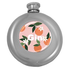 Tropical Polka Plants 4 Hip Flask (round)