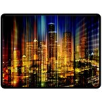 Skyline-light-rays-gloss-upgrade Double Sided Fleece Blanket (Large)  80 x60  Blanket Front