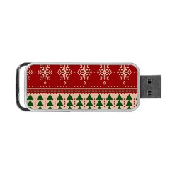 Knitted-christmas-pattern Portable Usb Flash (one Side) by nate14shop