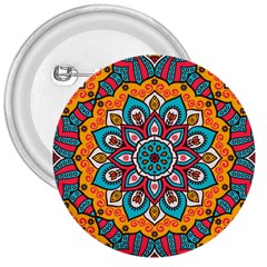 Mandala Spirit 3  Buttons by zappwaits