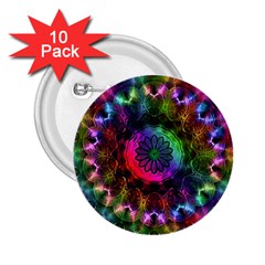 Pride Mandala 2 25  Buttons (10 Pack)  by MRNStudios