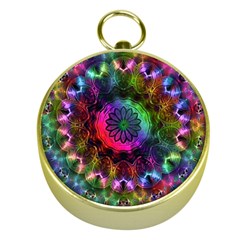 Pride Mandala Gold Compasses by MRNStudios