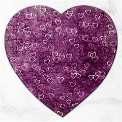 Background Purple Love Jigsaw Puzzle (heart)