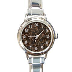 Abstract Dots Round Italian Charm Watch