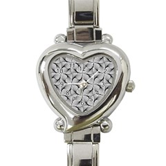 Abstract-gray Heart Italian Charm Watch