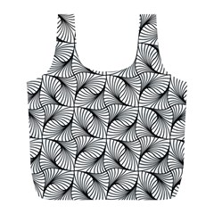 Abstract-gray Full Print Recycle Bag (l)