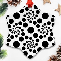 Dot Snowflake Ornament (two Sides) by nateshop