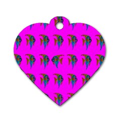 Opposite-way Dog Tag Heart (one Side)