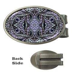 Abstract Kaleido Money Clips (oval)  by kaleidomarblingart