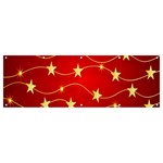Background Christmas Decoration Holiday Xmas Shiny Banner and Sign 12  x 4  Front