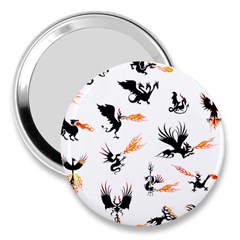 Phoenix Dragon Fire Bird 3  Handbag Mirrors by Sapixe