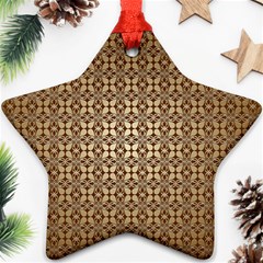 Background-chevron Chocolate Ornament (star)
