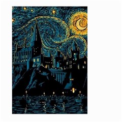 Cartoon Starry Night Vincent Van Gofh Large Garden Flag (two Sides)