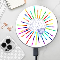 Brain Icon Star Biology Abstract Wireless Charger by Wegoenart