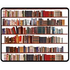 Books Shelves Bookshelves Bookcase 634 Fleece Blanket (medium) 