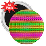Peace And Love 3  Magnets (10 pack)  Front