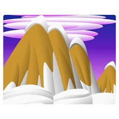 Europa Positive Thinking Mountain Double Sided Flano Blanket (medium) 