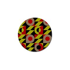 Illustration Background Pattern Texture Design Golf Ball Marker (10 Pack)