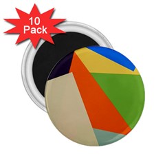 Illustration Colored Paper Abstract Background 2 25  Magnets (10 Pack) 