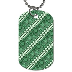 Vector Batik Pattern Java Indonesia Art Dog Tag (two Sides) by Wegoenart