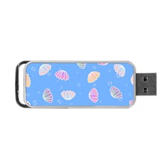 Illustration Seashell Clam Pattern Art Design Portable Usb Flash (one Side) by danenraven
