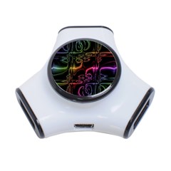 Patina Swirl 3-port Usb Hub by MRNStudios