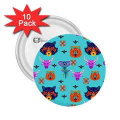 Illustration Design Gardening Texture 2 25  Buttons (10 Pack) 