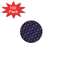 Illustration Tile Pattern Patchwork 1  Mini Buttons (100 Pack)  by danenraven