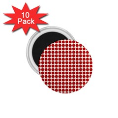 Red Pattern Seamless Texture Background 1 75  Magnets (10 Pack)  by artworkshop