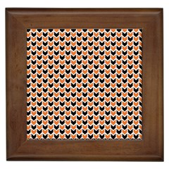 Halloween Plaids Arrow Framed Tile by ConteMonfrey